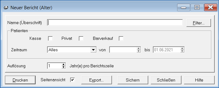 Bericht Patienten Alter
